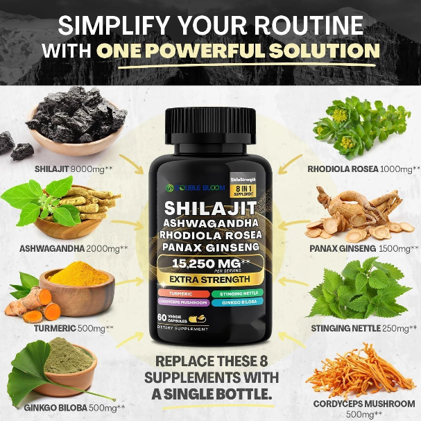 Capsules Shilajit pur de l'Himalaya GN