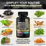 Charger l&#39;image dans la galerie, Capsules Shilajit pur de l&#39;Himalaya GN
