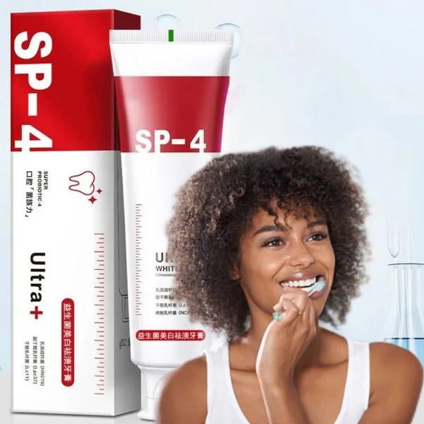 SP4 Pro White™ – Dentifrice Blanchissant aux Probiotiques